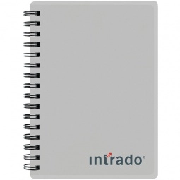 Silver Pocket Buddy Translucent Promotional Notebook - 4.25"w x 5.5"h