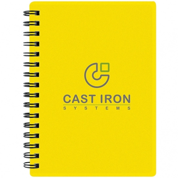 Yellow Pocket Buddy Translucent Promotional Notebook - 4.25"w x 5.5"h