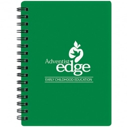 Green Pocket Buddy Translucent Promotional Notebook - 4.25"w x 5.5"h
