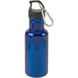 Blue Stainless Steel Promotional Sports Bottle - 17 oz