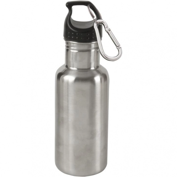 Silver Stainless Steel Promotional Sports Bottle - 17 oz