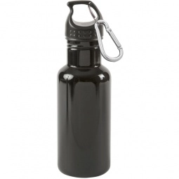 Black Stainless Steel Promotional Sports Bottle - 17 oz