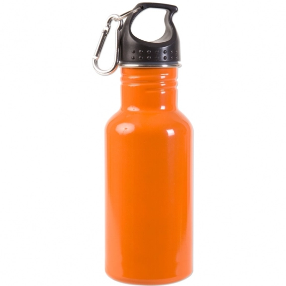 Orange Stainless Steel Promotional Sports Bottle - 17 oz