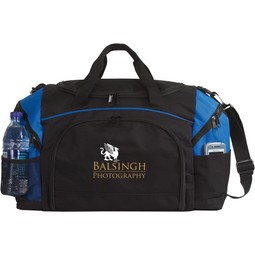 Black/Royal Blue Atchison Perfect Score Promotional Duffle Bag