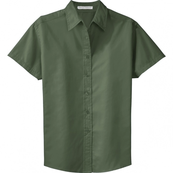 Clover Green Port Authority Short Sleeve Easy Care Custom Shirt