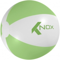 White/Green Colorful Promotional Beach Ball - 16"