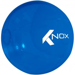 Trans. Blue Colorful Promotional Beach Ball - 16"