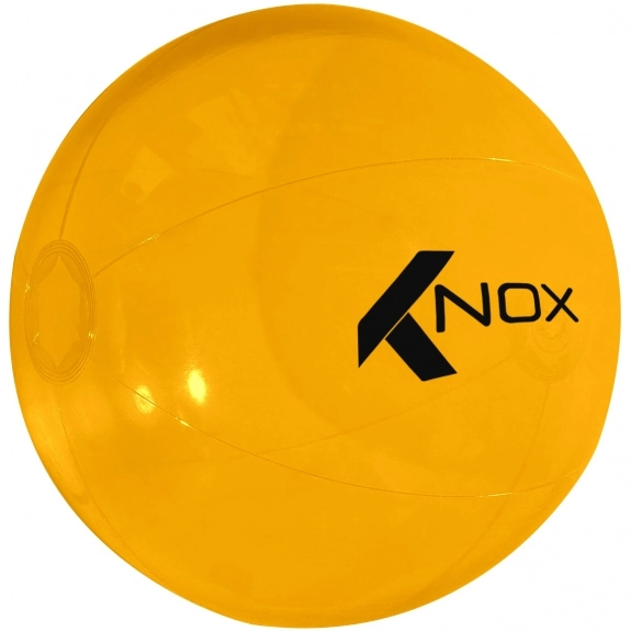 Trans. Yellow Promotional Beach Ball - Multi Color - 16"