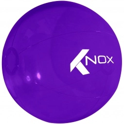 Trans. Purple Colorful Promotional Beach Ball - 16"