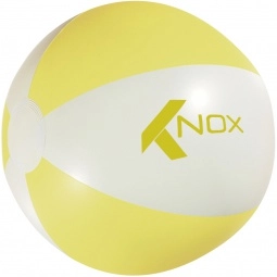 White/Yellow Promotional Beach Ball - Multi Color - 16"
