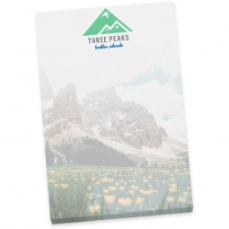 Full Color BIC Non-Adhesive Custom Notepad - 50 Sheets - 5"w x 7"h
