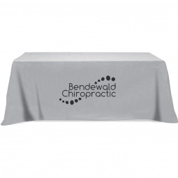 Grey - 3-Sided Custom Table Cover - 8 ft.