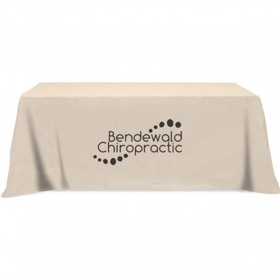 Ivory - 3-Sided Custom Table Cover - 8 ft.