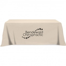 Ivory - 3-Sided Custom Table Cover - 8 ft.