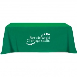 Kelly Green - 3-Sided Custom Table Cover - 8 ft.