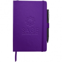 Purple - JournalBook Nova Hard Bound Custom Journal - 5.5"w x 8.5"h