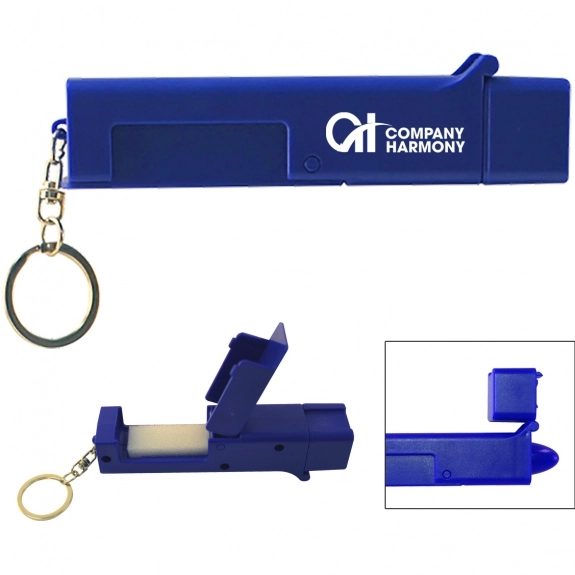 Blue Sanitary Germ Free Custom Multi-Tool Keychain 