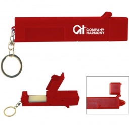 Red Sanitary Germ Free Custom Multi-Tool Keychain 