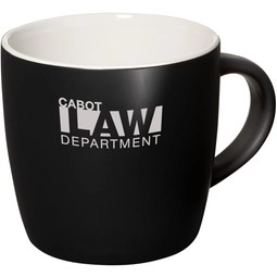 Black/White Two-Tone Ceramic Custom Mug - 12 oz.