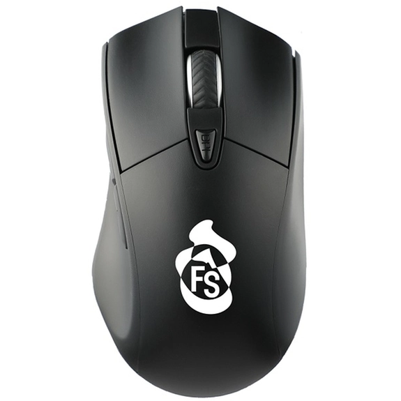 Black Custom Logo Wizard Wireless Mouse w/ Antimicrobial Additive