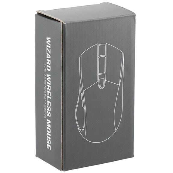 Box Custom Logo Wizard Wireless Mouse w/ Antimicrobial Additive