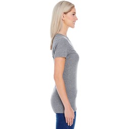 Side Threadfast Triblend Short Sleeve Custom T-Shirt - Wome