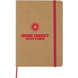 Eco-Inspired Promotional Notebook w/ Strap - 5"w x 7"h