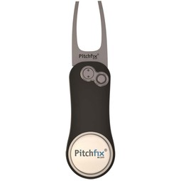 Gunmetal/bue Pitchfix Hybrid 2.0 Promotional Divot Tool