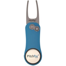 Light blue Pitchfix Hybrid 2.0 Promotional Divot Tool