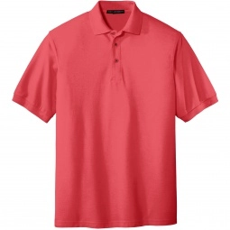 Hibiscus Men’s Port Authority Silk Touch Pique Knit Custom Polo
