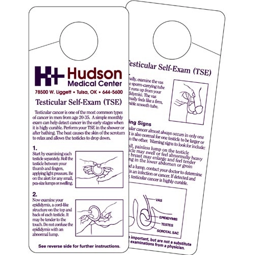 Testicular Self-Exam Promotional Awareness Cards