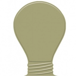 Gold Press n' Stick Custom Calendar - Light Bulb