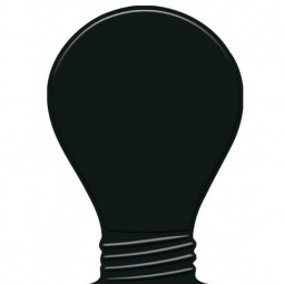Black Press n' Stick Custom Calendar - Light Bulb