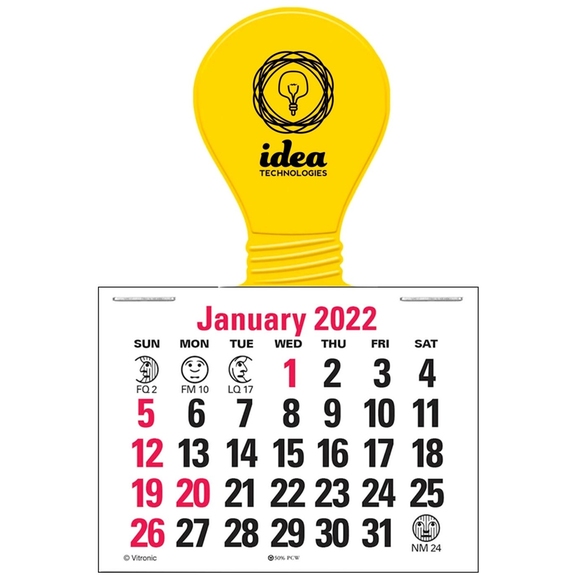 Press n' Stick Custom Calendar - Light Bulb