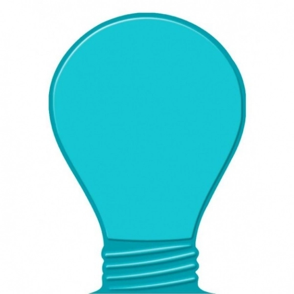 Translucent Teal Press n' Stick Custom Calendar - Light Bulb